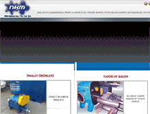 Tablet Screenshot of nkmmakina.com
